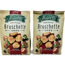 Maretti Bruschette Domates, Maretti Bruschette Domates, Zeytin ve Kekik Aromalı Kızartılmış Ekmek Cips 140 gr Xxl Boy (2 Adet)