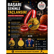 Avessa Mad-Bas-2 Basketbol Figürlü Madalya 6.5 cm