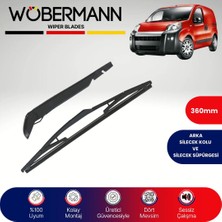 Wöbermann Fiat Fiorino Tek Kapı 2007-2017 Arka Silecek Kolu ve Süpürgesi Komple
