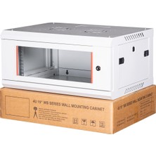 Lande - 4u 19" Duvar Tipi Rack Kabinet – Genişlik: 600 mm | Derinlik: 450 mm – Açık Gri (Demonte)
