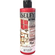 Rich Selfy Decor Vernikli Boya İtalyan Kırmızı 826 Özellikli 240 cc Mobilya Boyası