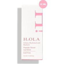 h.OLA Lip Gloss | Dudak Parlatıcısı | Kalıcı, Yüksek Pigmentli | Peptide-Boost | Doll Pınk