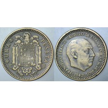 Banknoting Ispanya 1 Peseta 1947 (54) Franco Dönemi.