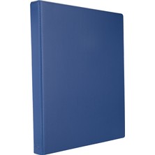 2K A4 Pvc 200 Yapraklı Öğrenci ve Ofis Tipi Evrak Sunum Klasörü 27 x 32 cm İç Cepli Mavi