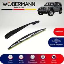 Wöbermann Jeep Wrangler 2018-2024 Arka Silecek Kolu ve Süpürgesi Komple