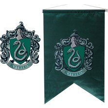 Sihir Dükkanı Slytherin Renkli Büyük Flama Kırlangıç Kesim 50 x 75cm Parti Malzemesi