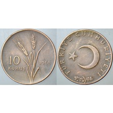 Banknoting Türkiye Cumhuriyeti 10 Kuruş 1968.