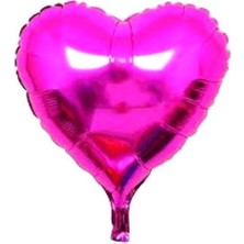 Ett 34 Inc Kalp Fuşya Folyo Balon 100 cm