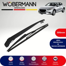 Wöbermann Mazda 3 Bm_bn 2013-2023 Arka Silecek Kolu ve Süpürgesi Komple