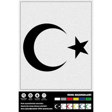 Zenwaya Store Ay Yıldız Stıcker 15 x 11 cm