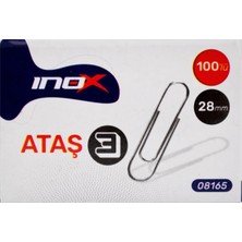 Inox 28 mm Renkli Ataş 100’lü Ergonomik Kullanım İçin İdeal Kırtasiye Ürünü