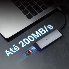 Zenwaya Store UH7021C | Usb-C 7’si 1 Arada Hub | 4K@60Hz Hdmı, 100W Pd, 3× USB 3.0, Sd & Microsd Uhs-I (200 Mb/s), Tak-Çalıştır, Alüminyum Tasarım