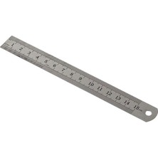 Kraf 15 cm Çelik Cetvel 515G Paslanmaz Çelik Malzeme ile Üretilmiş 1 Adet