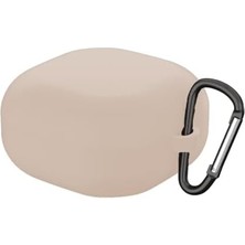 Zenwaya Store Samusng Galaxy Buds 2 - Buds Pro - Buds Live Ile Uyumlu Silikon Kılıf Bej Rengi