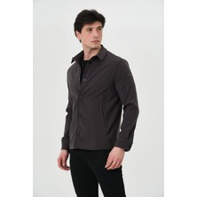 Pique Wılson Erkek Mont Çıt Çıt Kapalı Likralı Erkek Overshirt Mont