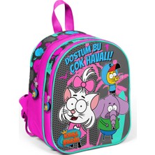 Kral Şakir 33103 Unisex Çok Renkli Anaokul Çantası 30x26x14 cm Canan ve Muhtişim Dedektifler Baskılı