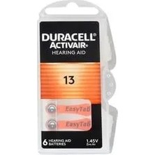 Duracell 13 Numara İşitme Cihazı Pili 60 Adet 1,5 V Çinko Saat Pili Uzun Ömürlü