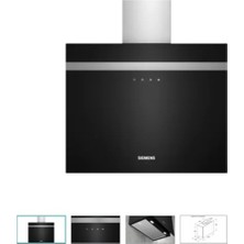 Siemens LC65FCJ60T 60 cm Siyah Duvar Tipi Davlumbaz 649 m3/sa Yüksek Emiş Gücü