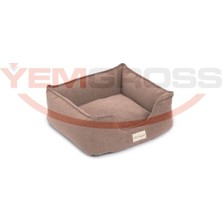 Pet Comfort Alpha  Açık Kahverengi Kedi ve Köpek Yatağı S 60x50cm
