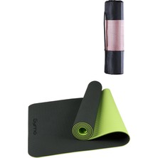 Gymo Ekolojik 6mm Tpe Yoga Matı Pilates Minderi Tekil Kullanım Amacı Neon Yeşil