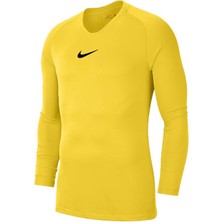 Nike Erkek Sarı Uzun Kollu İçlik AV2609-719 Nefes Alabilir Kumaş ve Şık Tasarım