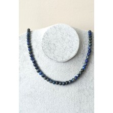 c-bhadu naturel 6 mm Lapis Lazuli Doğaltaş Kolye