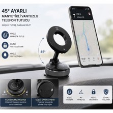 Friemats Manyetik Telefon Tutucu Vantuzlu Araç Ofis Masa Üstü Katlanabilen Mıknatıslı Telefon Tutacağı