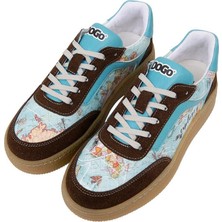 Dogo Kadın Vegan Deri Mavi Sneakers - Explore Tasarım