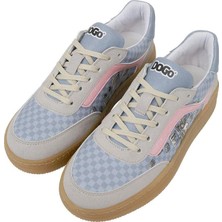 Dogo Kadın Vegan Deri Mavi Sneakers - Break The Silence Tasarım