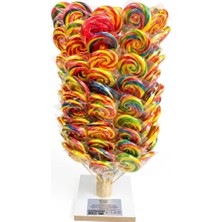 Zıpzıp Şeker Büyük Boy 150 Adet 30 gr Ahşap Stand Hediyeli Sosyete Şeker Lolipop Çocuk Doğum Günü