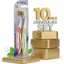 Safia 1+1 Yetişkin Diş Fırçası 10lu