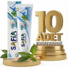 Safia Diş Macunu Yeşil Çay ve Himalaya Tuzu 10x100 ml