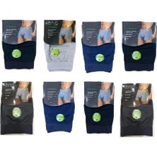 Anıt 1284 Erkek Nefes Alan Bambu Karışık Renkli Boxer 8 Adet