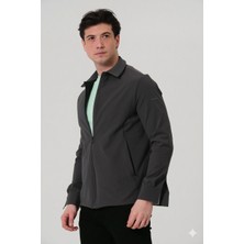 Pique WESLEY ERKEK MONT Fermuar Kapalı Likralı Erkek Overshirt Mont
