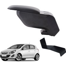 3 Tıkla Opel Corsa D 2013 İçin Delmesiz Çelik Ayaklı Siyah Kolçak Kol Dayama Ergonomik Tasarım