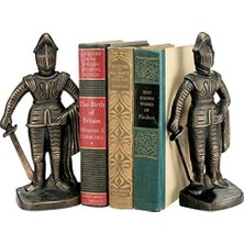 Zenwaya Store SP14917 Ortaçağ Şövalyesi Demir Kitaplıklar, Bronz