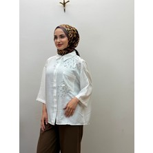 JOOQSTORE Taş Detaylı Bayan Gömlek