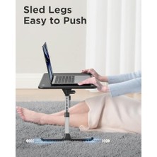 Zenwaya Store Bix Saiji AL30 Ayarlanabilir Laptop Standı Ergonomik Tasarım 17 Inç Uyumlu Taşınabilir Masa Siyah
