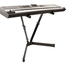 Zenwaya Store Support VS-88B V-Stand Pro  Dahili Kablo Yönetim Sistemli V-Style Taşınabilir Yüksekliği Ayarlanabilir Org | Klavye Standı | Sehpası - Siyah