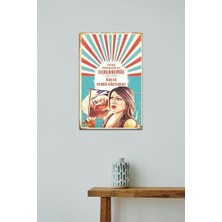Zenwaya Store Kuşe Kağıt Duvar Posteri Nerede Bekleyeyim Sizi Retro DRTR0096