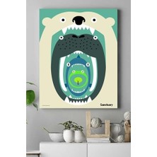 Zenwaya Store (PSTER14952) Animalization Hayvan Kanvas Tablo 40 x 60