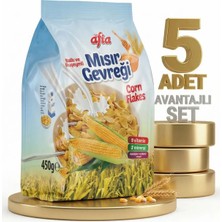 Afia Ballı Ruşeymli Mısır Gevreği 5X450 gr