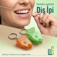 Weways Taşınabilir Diş Ipi Anahtarlık | Dental Floss | Portatif Ağız Bakım Ürünü | Günlük Hijyen | 4 Renkten Biri