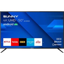 Sunny 50" 127 Ekran 4K Ultra HD LED TV Android İşletim Sistemi ve Dahili Uydu Alıcısı