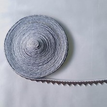Zenwaya Store Ince Kalp Motifli Şerit Nakış Modeli | Nakış Aksesuar (Kahverengi)