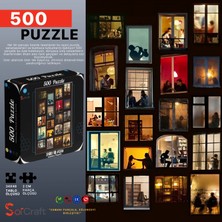Soi Craft 500 Parça Puzzle Şehirde Bir Akşam Insanların Dünyaları #211
