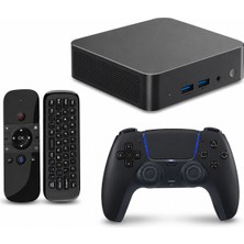 Techstorm Twister Trinity Çok Amaçlı Mini Bilgisayar + T28 Gamepad + Akıllı Tv Kumanda (Retro Oyun + Smart Tv + WIN11 Pro)