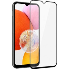 3gen Case Samsung Galaxy A14 Uyumlu Tam Kaplayan 9h Temperli Cam Ekran Koruyucu