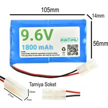 9.6V 1800MAH Tamiya Soketli Oyuncak Pili ve USB Şarj Cihazı