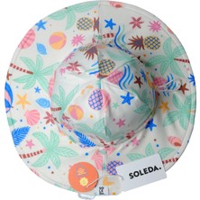 Soleda Uv Korumalı  Çift Taraflı Ayarlanabilir Bebek Çocuk Şapkası Beach Fun 0-6 Yaş